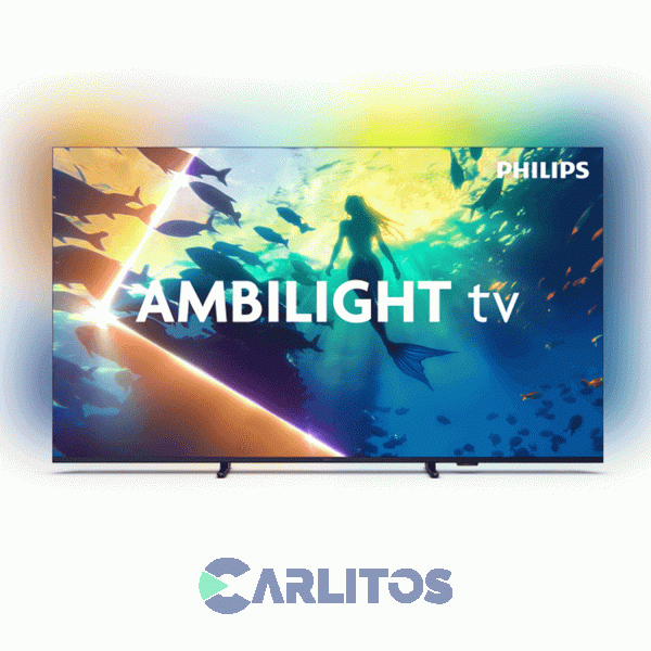 Smart TV Led 65" 4K Ultra HD Con Titan Y Ambilight Philips 65Pud8100/77