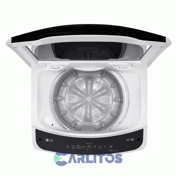 Lavarropa Carga Superior LG Inverter 10.5 KG 720 RPM Blanco Wt11wvtb