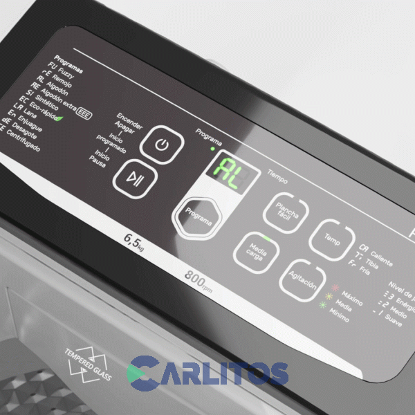 Lavarropa Carga Superior Drean 6.5 KG 800 RPM Blanco Concept Neo Fuzzy 658