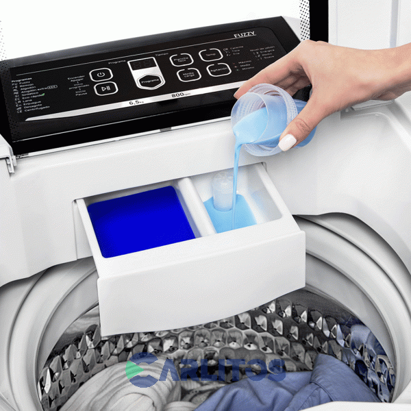 Lavarropa Carga Superior Drean 6.5 KG 800 RPM Blanco Concept Neo Fuzzy 658