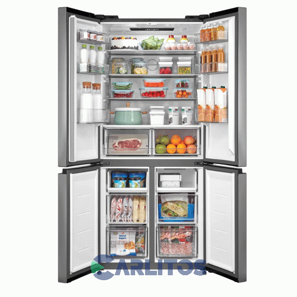 Heladera No Frost Multidoor Midea Inverter 475 Litros Acero Inoxidable Mdrm691fgf46ad