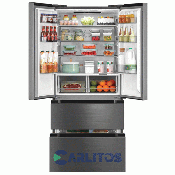 Heladera No Frost French Door Midea Inverter 458 Litros Acero Inoxidable Mdrf692fgf46ad