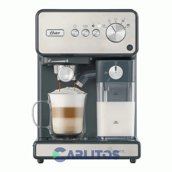 Cafetera Express Oster Automatica Primalatte Silver 15 Bares Bvstem6604ss