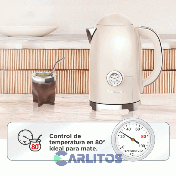 Pava Electrica Digital Pastalinda Crema Ke-1108bdgt