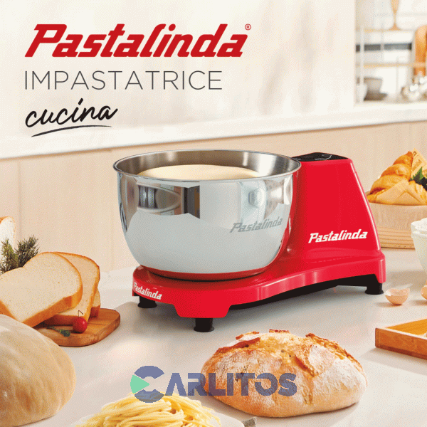 Amasadora Con Bowl Pastalinda 260 WTS Roja Sm-1591