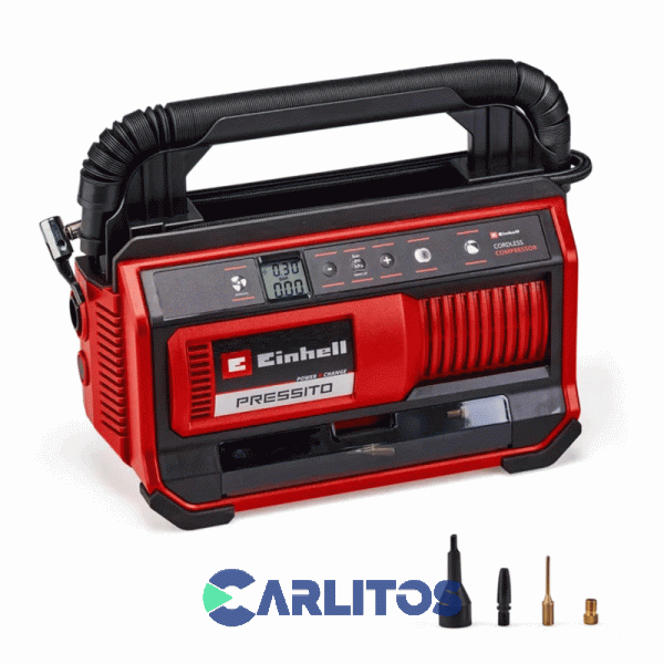 Compresor De Aire Einhell  Portatil Inalambrico 18 V 4020420 Pressito 18/25