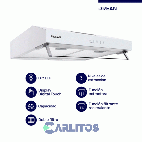 Purificador De Aire Drean 1 Motor Blanco Cudr604ba