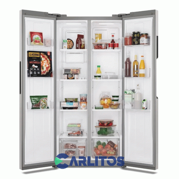 Heladera No Frost Side By Side Gafa Inverter 451 Litros Acero Inoxidable Hgsbs457x