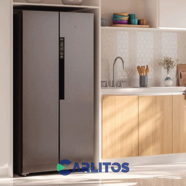 Heladera No Frost Side By Side Gafa Inverter 451 Litros Acero Inoxidable Hgsbs457x