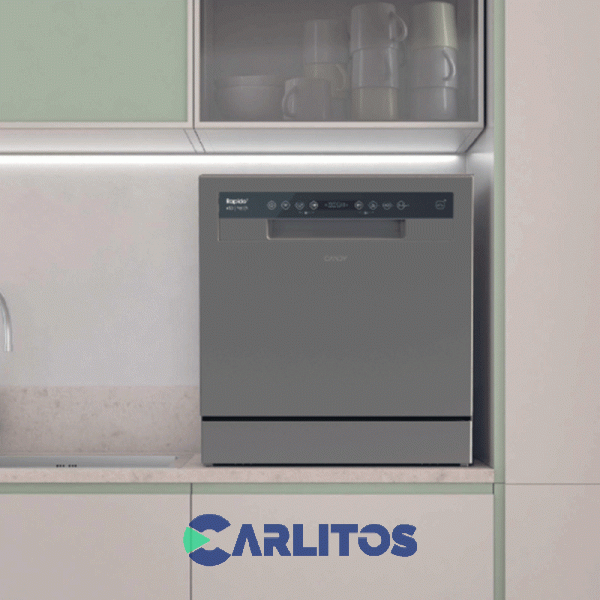 Lavavajilla Candy Inverter 8 Cubiertos Gris Cp8f9ffa-12