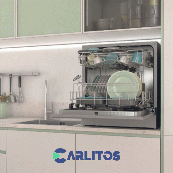 Lavavajilla Candy Inverter 8 Cubiertos Gris Cp8f9ffa-12