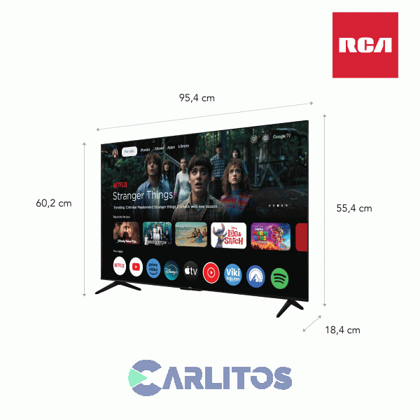 Smart TV Led 43" Full HD Rca Con Google R43gl100