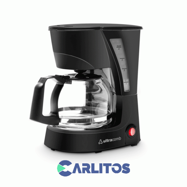 Cafetera Ultracomb Con Jarra De Vidrio Negra Ca2203
