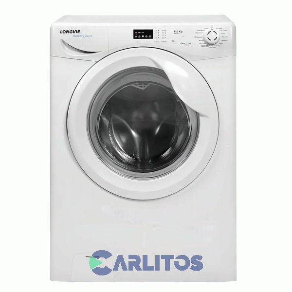 Lavarropa Carga Frontal Longvie 6.5 KG - 1000 RPM Blanco L16510