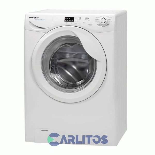 Lavarropa Carga Frontal Longvie 6.5 KG - 1000 RPM Blanco L16510