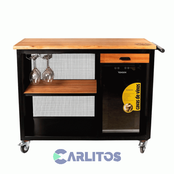 Barra Iron Wood Porta Cava De Vinos Bello 12060