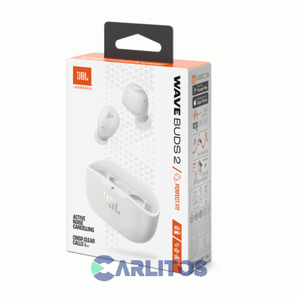 Auricular Con Bluetooth Wave Buds Jbl Jblwbuds2wht Blanco