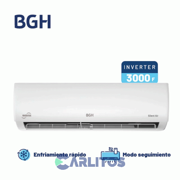Aire Acondicionado Split Inverter Bgh 3500 Watts -Frio/calor Bsi35wclw
