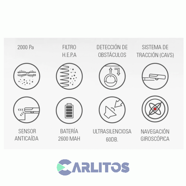 Aspiradora Y Mopeadora Robot Sistema Sin Bolsa Ultracomb As6062