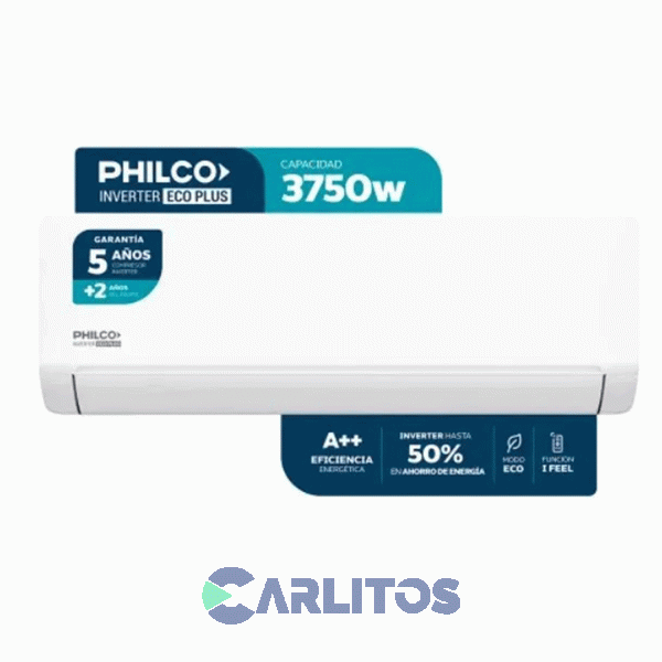 Aire Acondicionado Split Inverter Philco 3750 Watts - Frio/calor Phin37ha2an