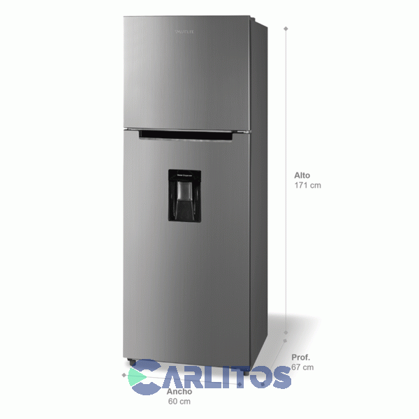 Heladera No Frost Smartlife Inverter 354 Litros Gris Sl-rnf370sd