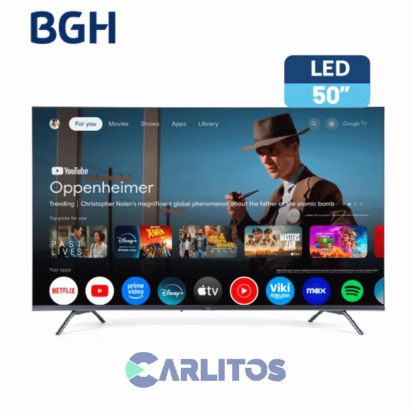 Smart TV Led 50" 4K Ultra HD Bgh Con Google TV B5026us6g