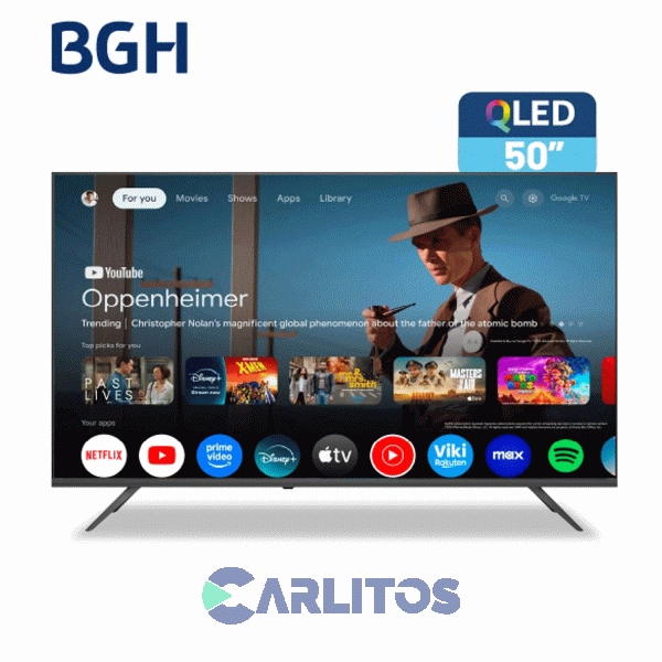 Smart TV QLed 50" 4K Ultra HD Bgh Con Google Tv B5026us7G