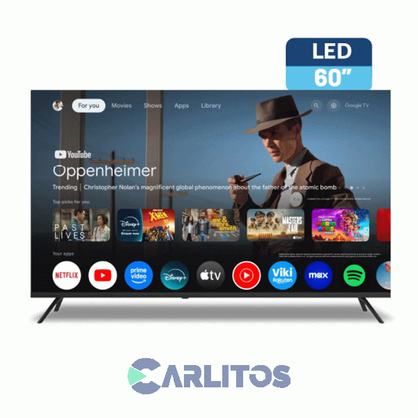 Smart TV Led 60" 4K Ultra HD Bgh Con Google Tv B6026us6g