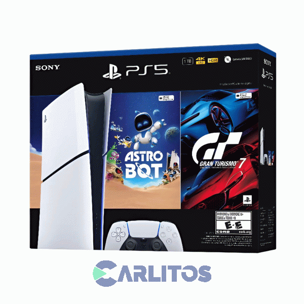 Consola De Videojuegos Sony Playstation 5 Digital Con Gt7 Y Astro Bot Ps5