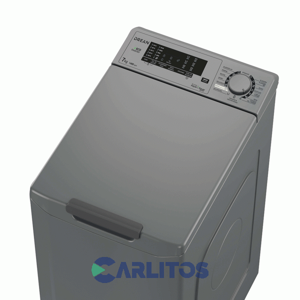Lavarropa Carga Superior Drean Inverter 7 KG - 1400 RPM Gris Ltdri0714pg