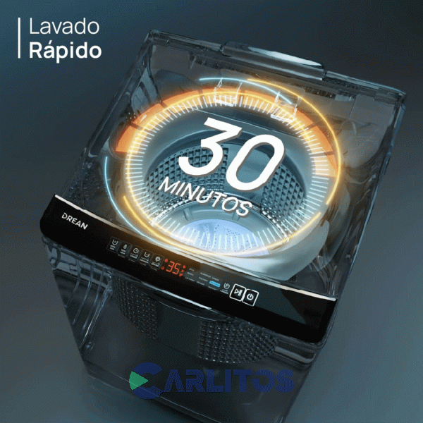 Lavarropa Carga Superior Drean 8 KG - 660 RPM Gris Lpdr0865ilg