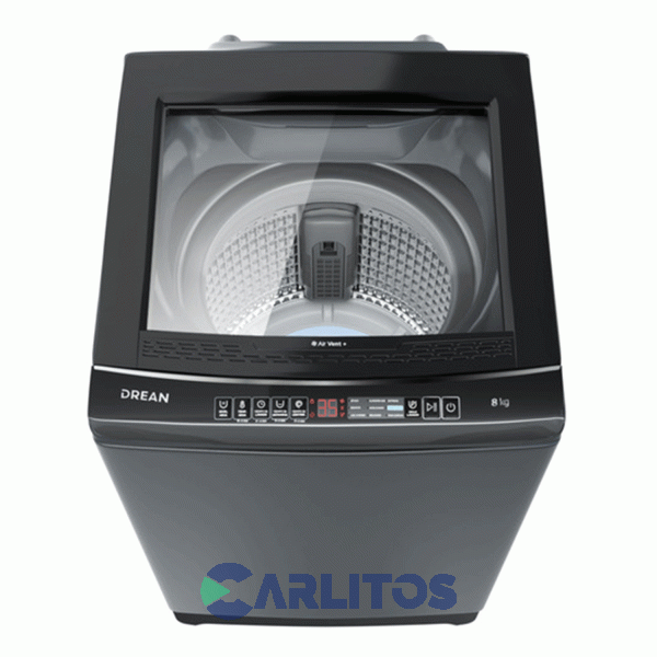 Lavarropa Carga Superior Drean 8 KG - 660 RPM Gris Lpdr0865ilg