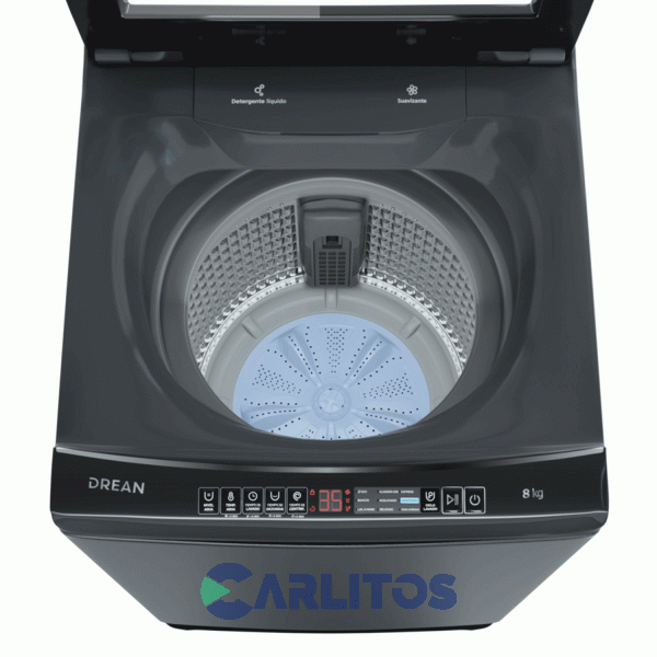 Lavarropa Carga Superior Drean 8 KG - 660 RPM Gris Lpdr0865ilg