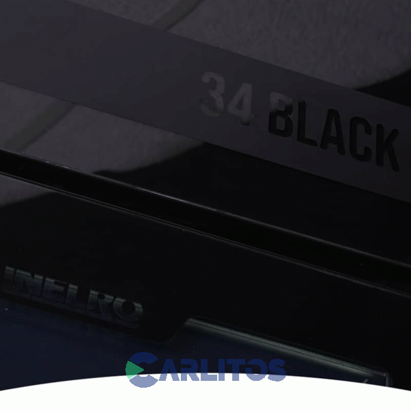 Exhibidora Vertical Negra Con Cenefa Inelro-980 Litros-Dos Puertas Mt-34