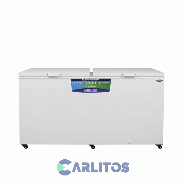 Freezer Horizontal Blanco 937 Litros Inelro - Doble Tapa Fih-1000 R290