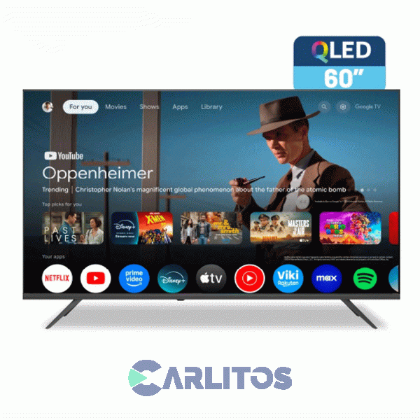 Smart TV QLed 60" 4K Ultra HD Bgh Con Google Tv B6026us7g