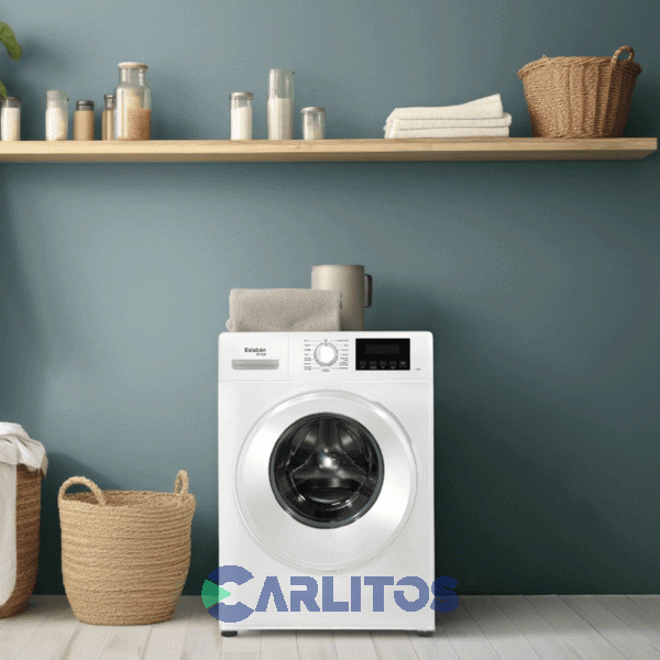 Lavarropa Carga Frontal Eslabon De Lujo Inverter 6 KG - 1200 RPM Blanco Enq06ab