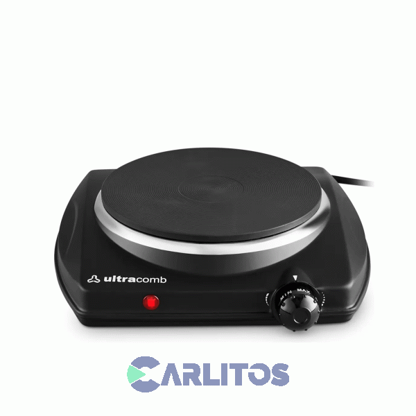 Anafe Portatil Electrico Ultracomb Negro 1500 Watts - 1 Hornalla  An-2200