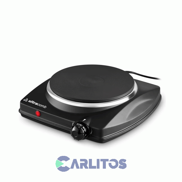 Anafe Portatil Electrico Ultracomb Negro 1500 Watts - 1 Hornalla  An-2200