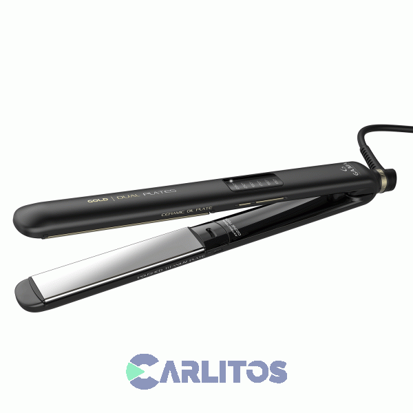 Planchita De Pelo Ga.Ma CP14 Led Digital Dual Plate Gold