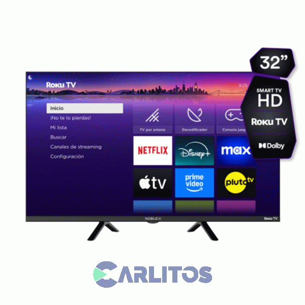 Smart TV Led 32" HD Noblex Roku Db32X3000