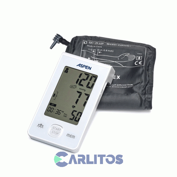 Tensi&oacute;metro Digital De Brazo Con Inflado Autom&aacute;tico Aspen Dbp-6177