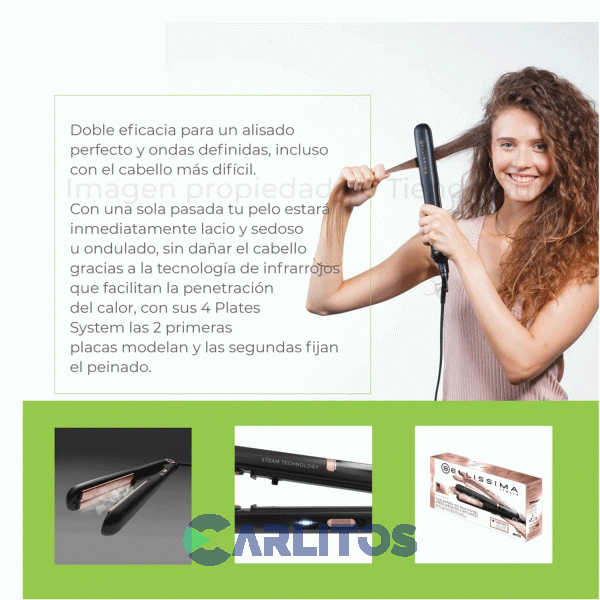 Planchita De Pelo Imetec Bellissima Creativity Infrared 11890 B8 200