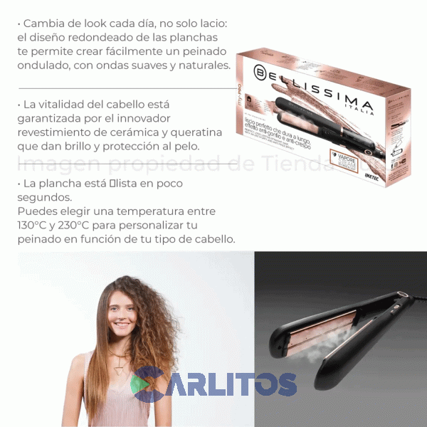 Planchita De Pelo Imetec Bellissima Creativity Infrared 11890 B8 200