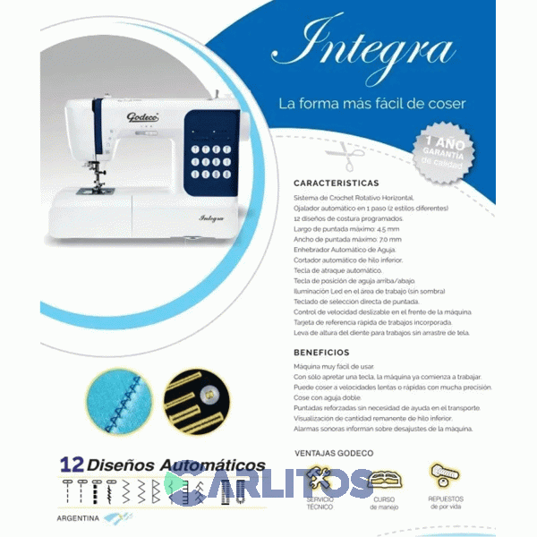 Maquina De Coser Godeco Integra