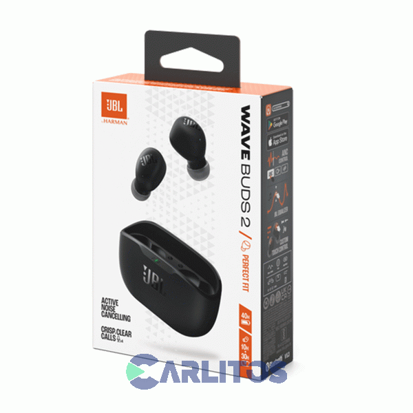 Auricular Con Bluetooth Wave Buds2 Jbl Jblwbuds2blk Negro