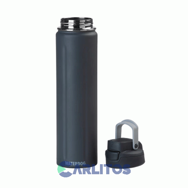 Botella De Acero Inoxidable Waterdog Acua750dgf Gris