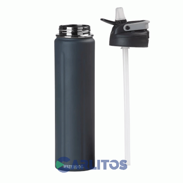 Botella De Acero Inoxidable Waterdog Acua750dgf Gris