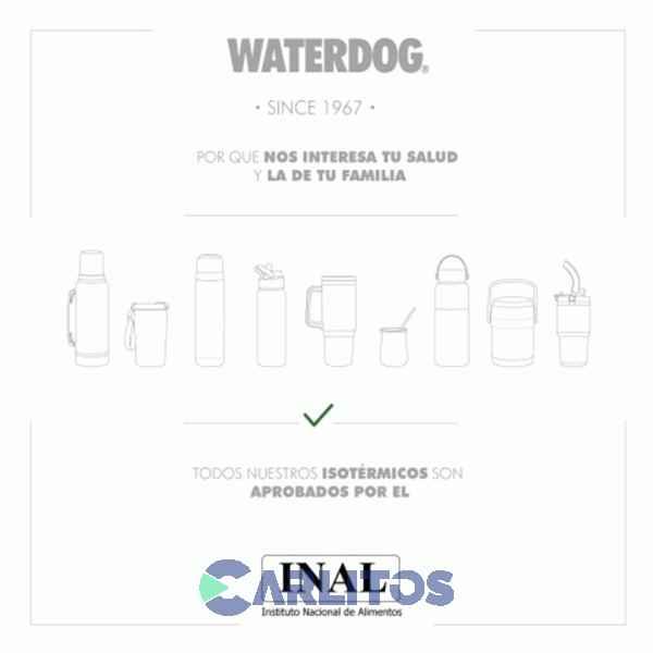 Botella De Acero Inoxidable Waterdog 600 Cc Buho600lv Lavanda