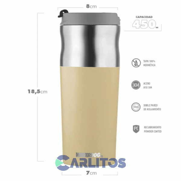 Vaso Waterdog Oliver450yw Amarillo